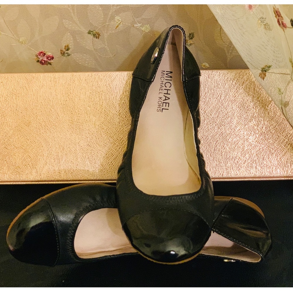 Michael Kors Terrin Leather Ballet Flat